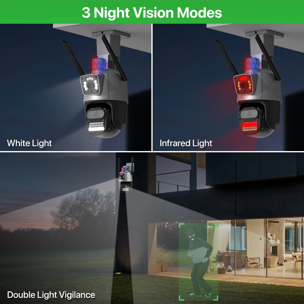 ߿  PTZ  ķ, 4MP HD IP   ķ, ڵ   ī޶,   ˶ ķ, iCSee, 8MP, 4K