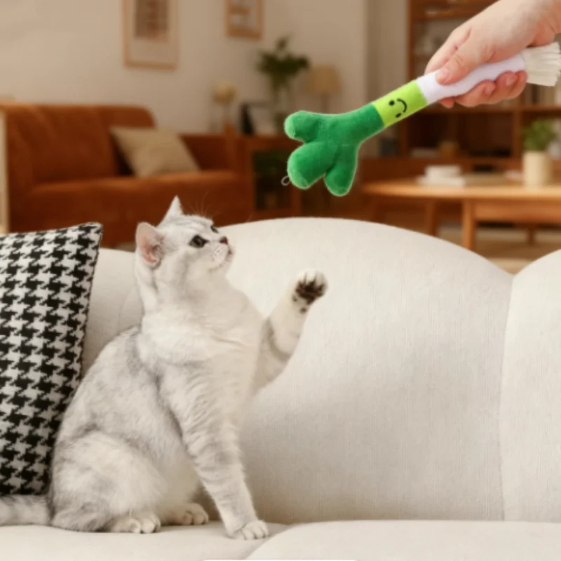 Plush Scallion Chew Toy For Dogs And Cats Interactive Sounding_voghion.com