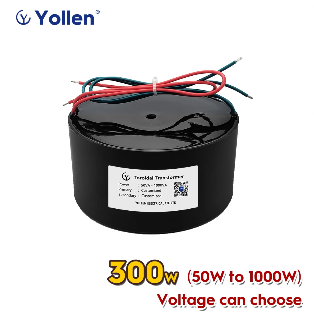 Trasformatore Di Potenza Toroidale Su Misura In Resina 300Va Trasformatore Di Rame 300W Anello Circolare Tensione 220V A 12V/18V/24V Impermeabile Ip67