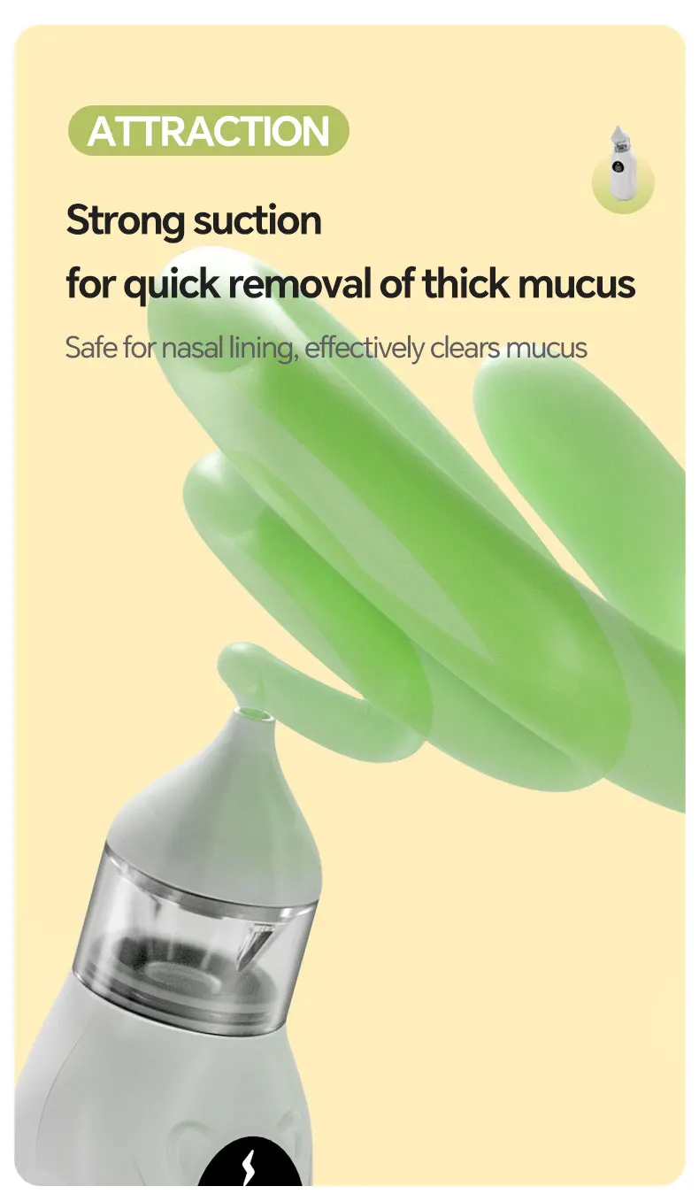 Baby Electric Nasal Aspirator Nose Sucker for Baby & Toddler Rechargeable Nose C