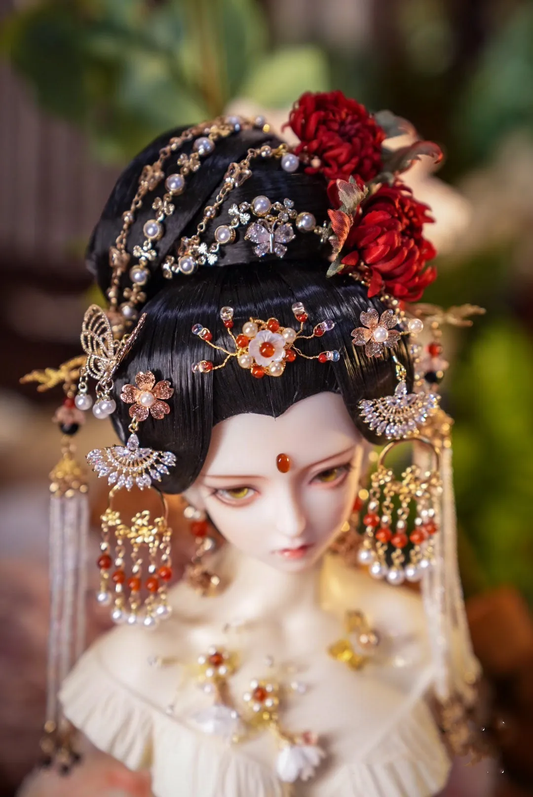 

1/3 1/4 1/6 BJD кукла тиара, стиль династии Тан крутые головные уборы ювелирные изделия