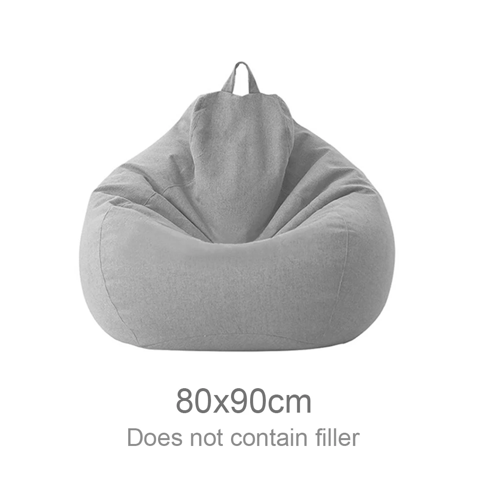 

Playroom Lazy Lounger Bean Bag Cover Bedroom Adults Kids Large Soft Living Room Without Filler Nordic Style Indoor Easy Clean