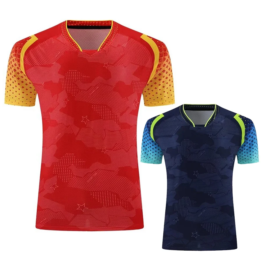 Text CHINA Chinese Player uniform sport t shirt badminton table tennis clothes set Championship Table Tennis shirt shorts Men Women Children ping pong tshirt clothes