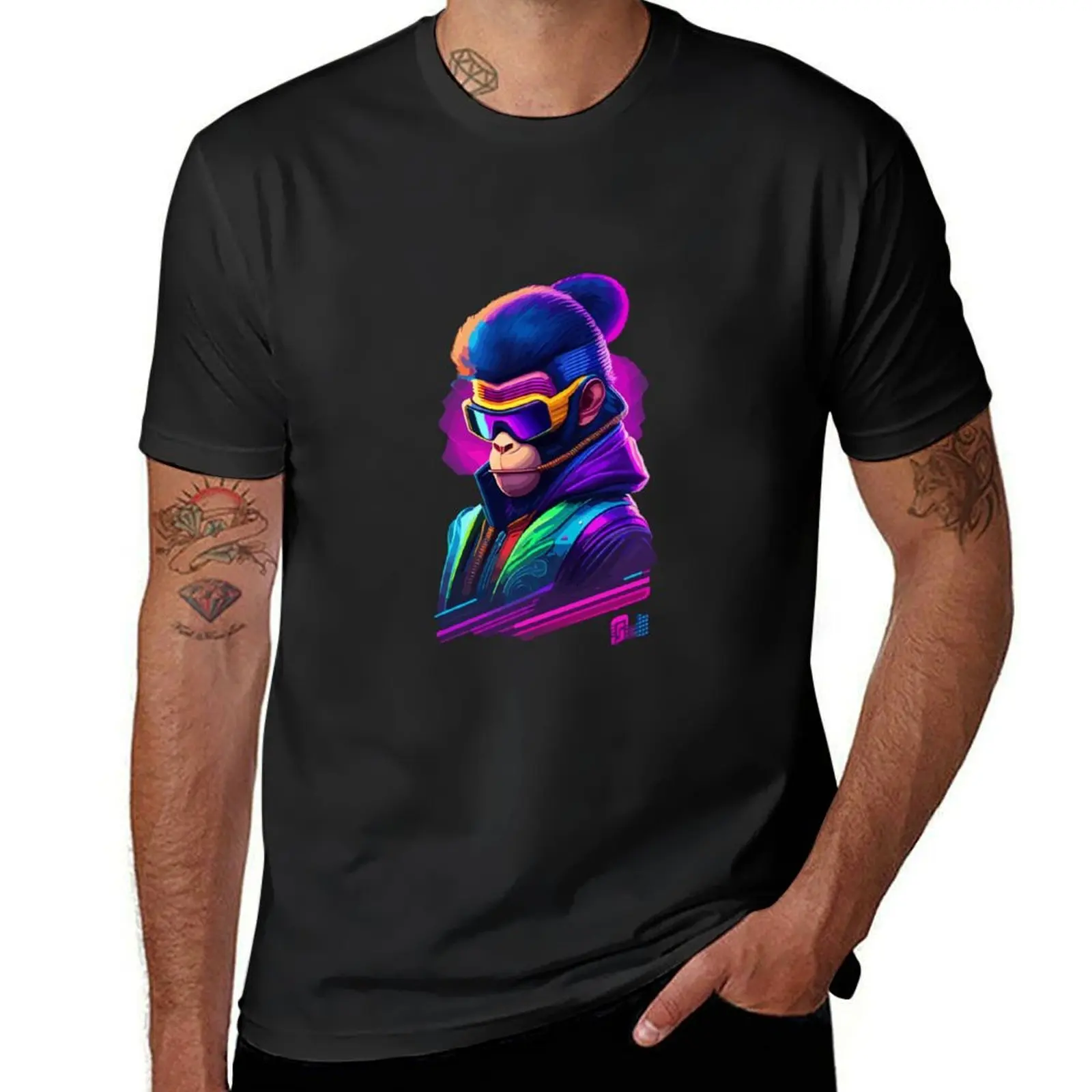 Cool Monkey 4 T-Shirt anime clothes customizeds customs design your own mens t shirts