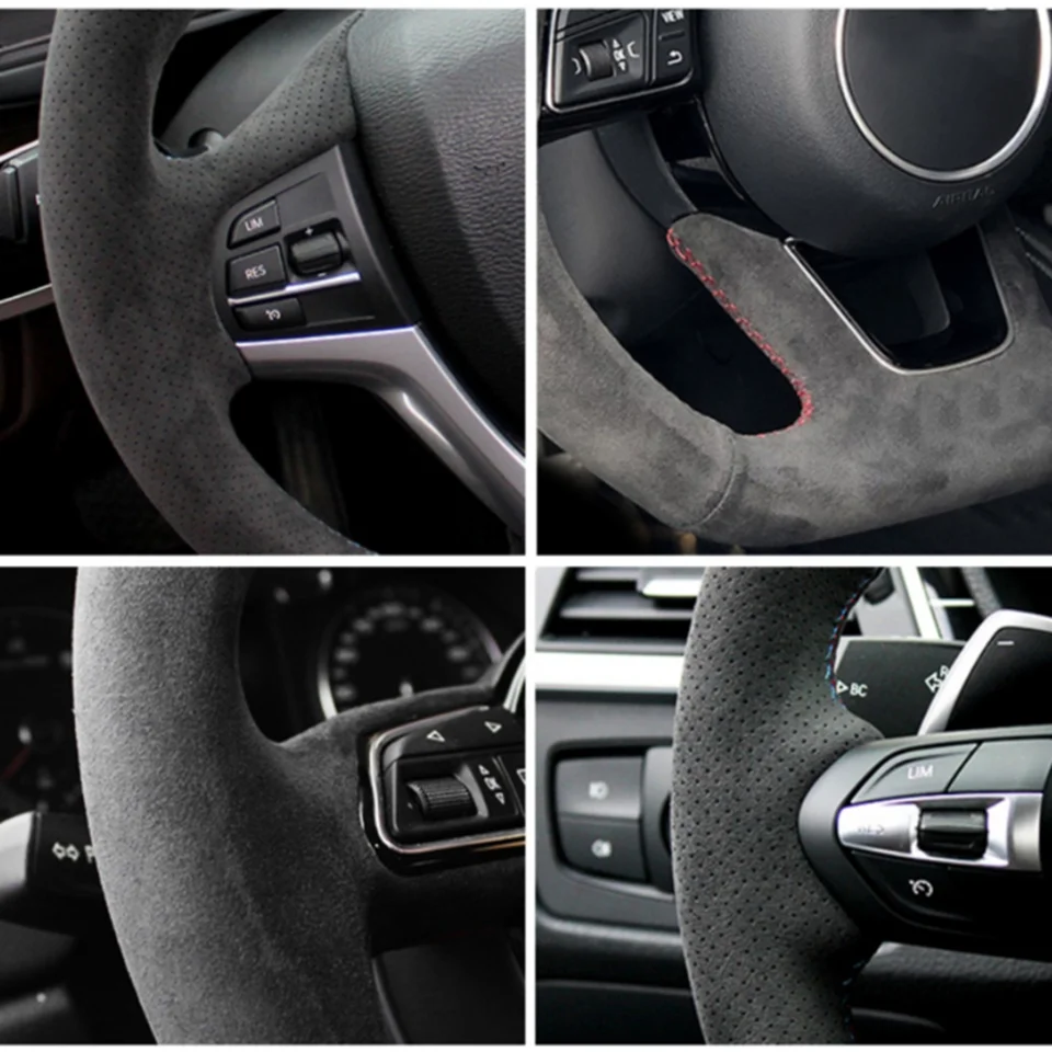 Custom Car Lenkrad Abdeckung Wildleder 100% Fit Für Ford Mondeo Fusion 2013-2019 RAND 2015-2019 Auto innen Zubehör – Detail 1