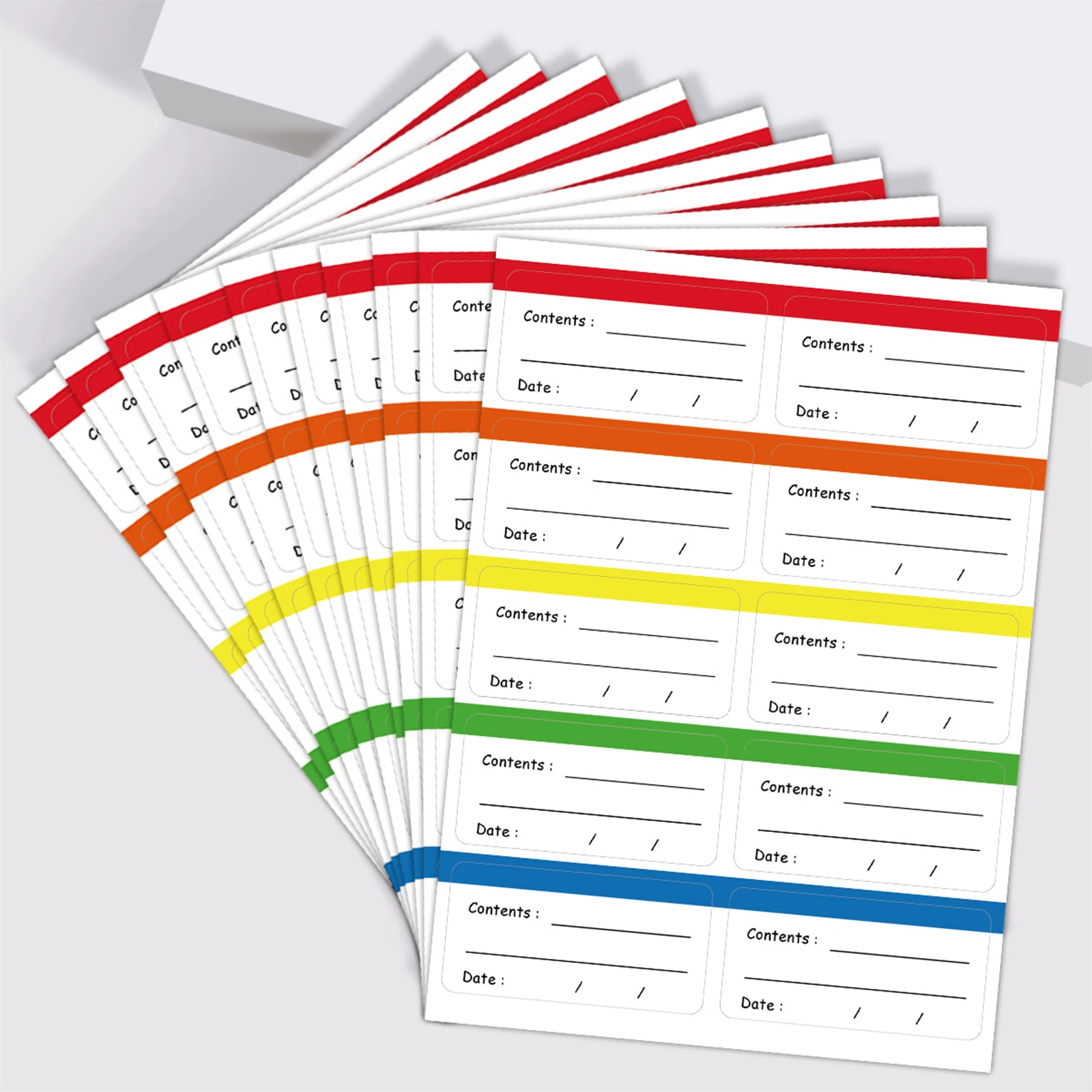 Removable Freezer Labels Food Storage Labels Stickers Can Jar Boxes Refrigerator Kitchen Label Containers 100pcs 6*3cm label stickers