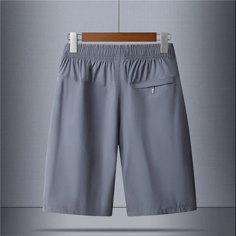 New Fashion Versatile Men'S Loose Ice Silk Quick Drying Beach 5-Point Pants Youth Summer Nylon Material Casual Sports Shorts