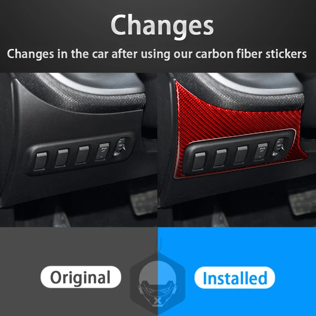 Coperture Per Maniglie Portiera Smart Benz 453 - 2016-2021, In Fibra Di Carbonio, Set Di 4 Pezzi