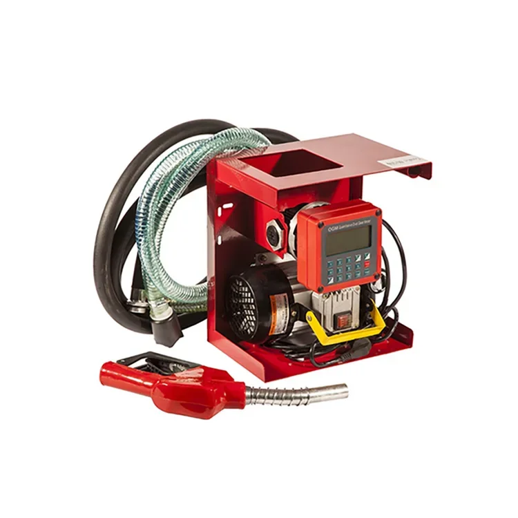 

12 V DC 220V diese Transfer Fuel Pump diese with Flow Meter and Nozzle For Mobile Refueling
