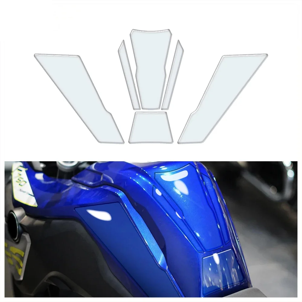 For F750GS F850GS 2018-2023 Transparent Motorcycle 3D Resin Material Fuel Tank Protection Sticker Motorcycle Fashion Deco jayo 3d resin detergent transparent 1