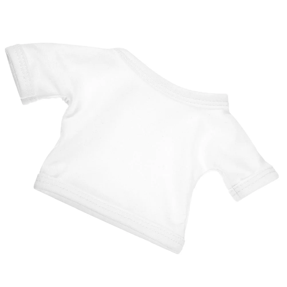 Reborn Baby Dolls Bear Clothes Clothing for Stuffed Animals Mini Newborn Shirt Your Bears White
