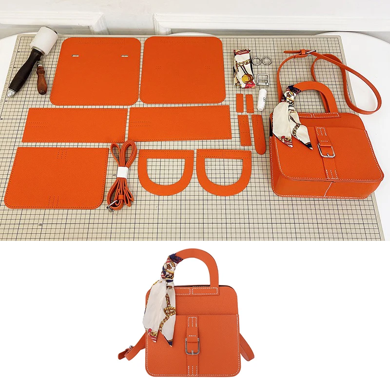 DIY Kelly Bag Purse Wallet Tote Making Kit PU Leather Material