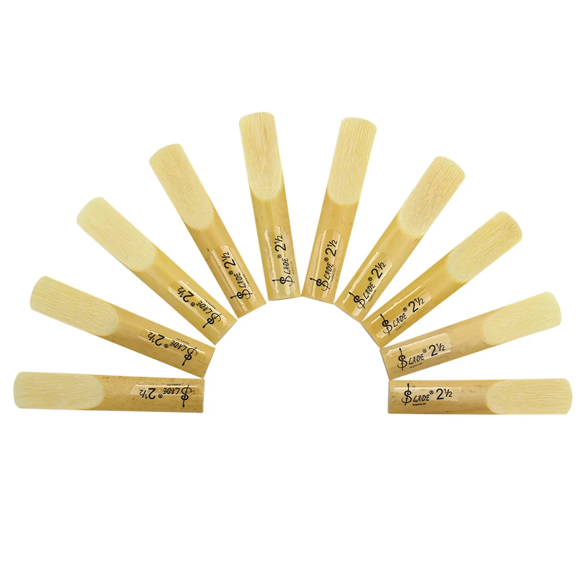 Bb Clarinet Reeds 10Pcs/Set Traditional Bamboo Reed Strength 1.5/2.0/2.5/3.0/3.5 Woodwind Instrument Accessories Clarinet Parts