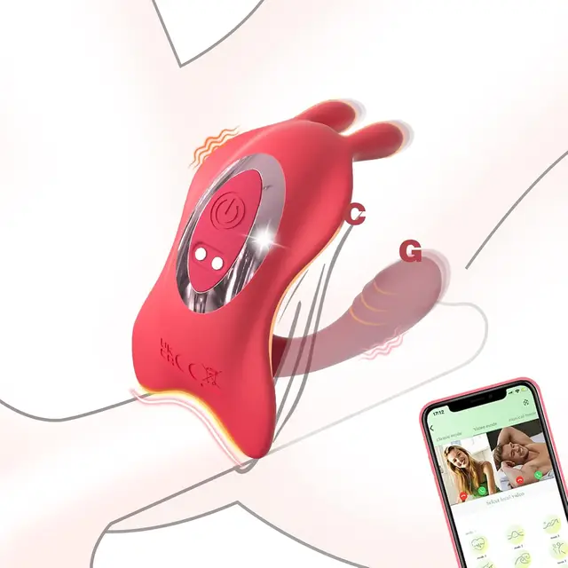 Vibrator Erwachsene Sex Spielzeug für Paare G-punkt Klitoris Stimulator Wasserdichte APP Bluetooth Kaninchen Schmetterling Vibrationen für Frauen 1