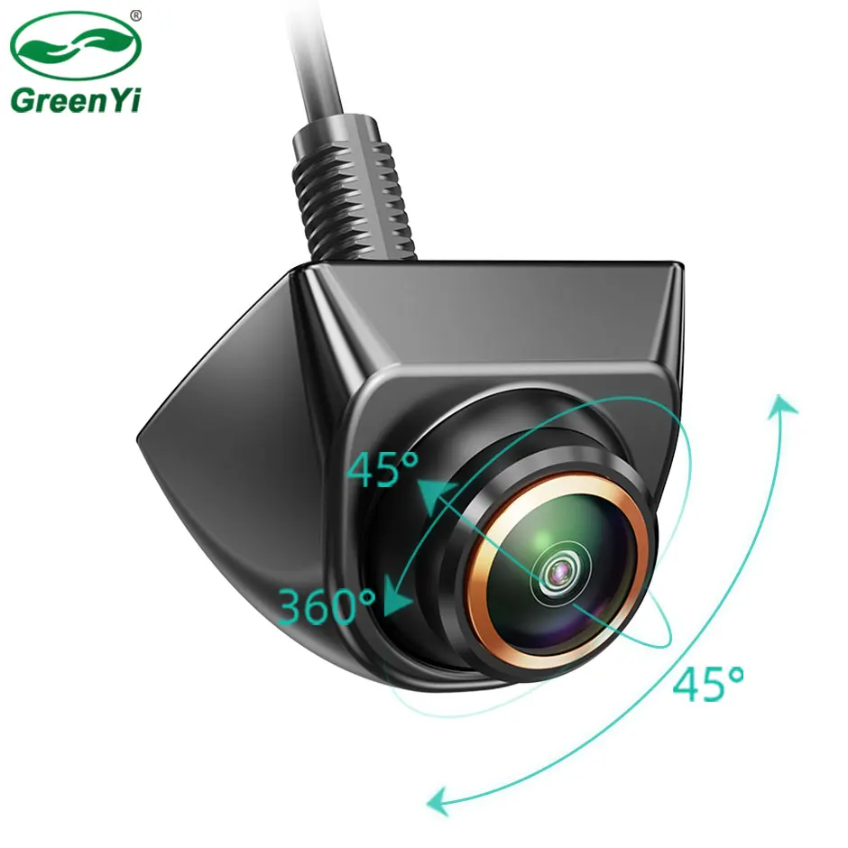 GreenYi 360° Adjustable Front/Backup Camera, Fish Eye Lens OEM Mini