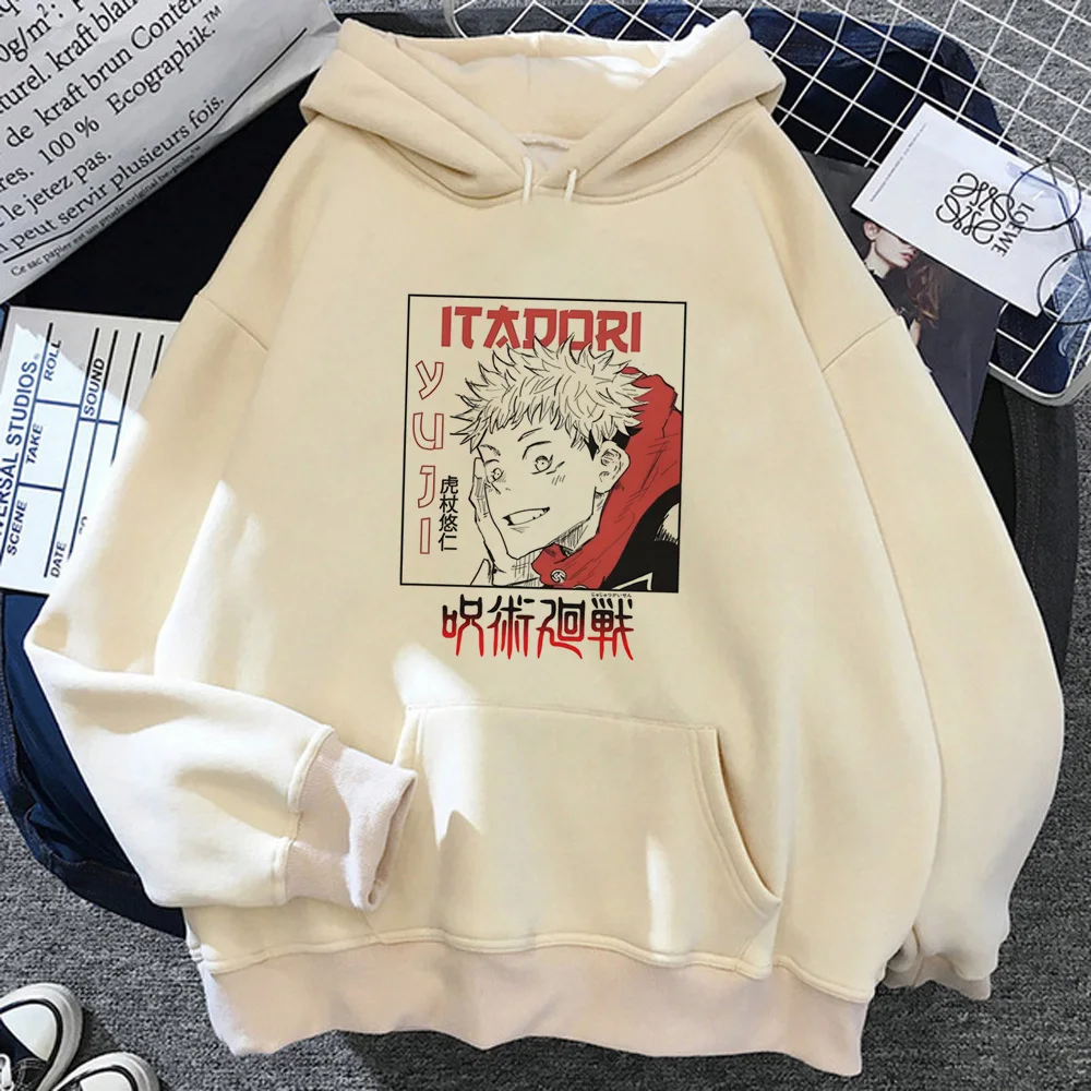 

Jujutsu Kaisen hoodies women Korean style long sleeve top vintage 2023 Hooded Shirt clothing women harajuku clothes