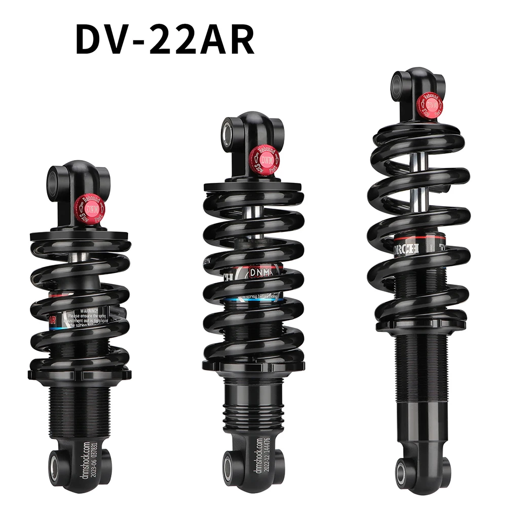 Mountain Road Bike Spring Shock Absorber MTB Bicycle Rear Shock Absorber 125mm/150mm/165mm/190mm/200mm 650/750lbs DV-22AR