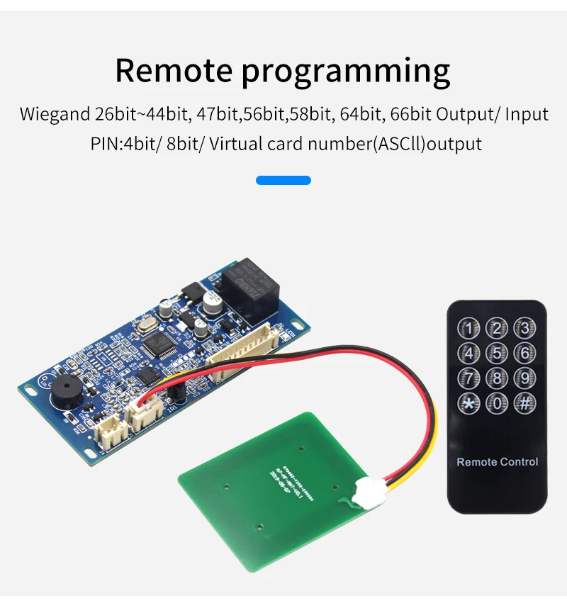 125Khz/13.56mhz RFID DC12V/24V Reader Module Wiegand Intput Access Control Syste