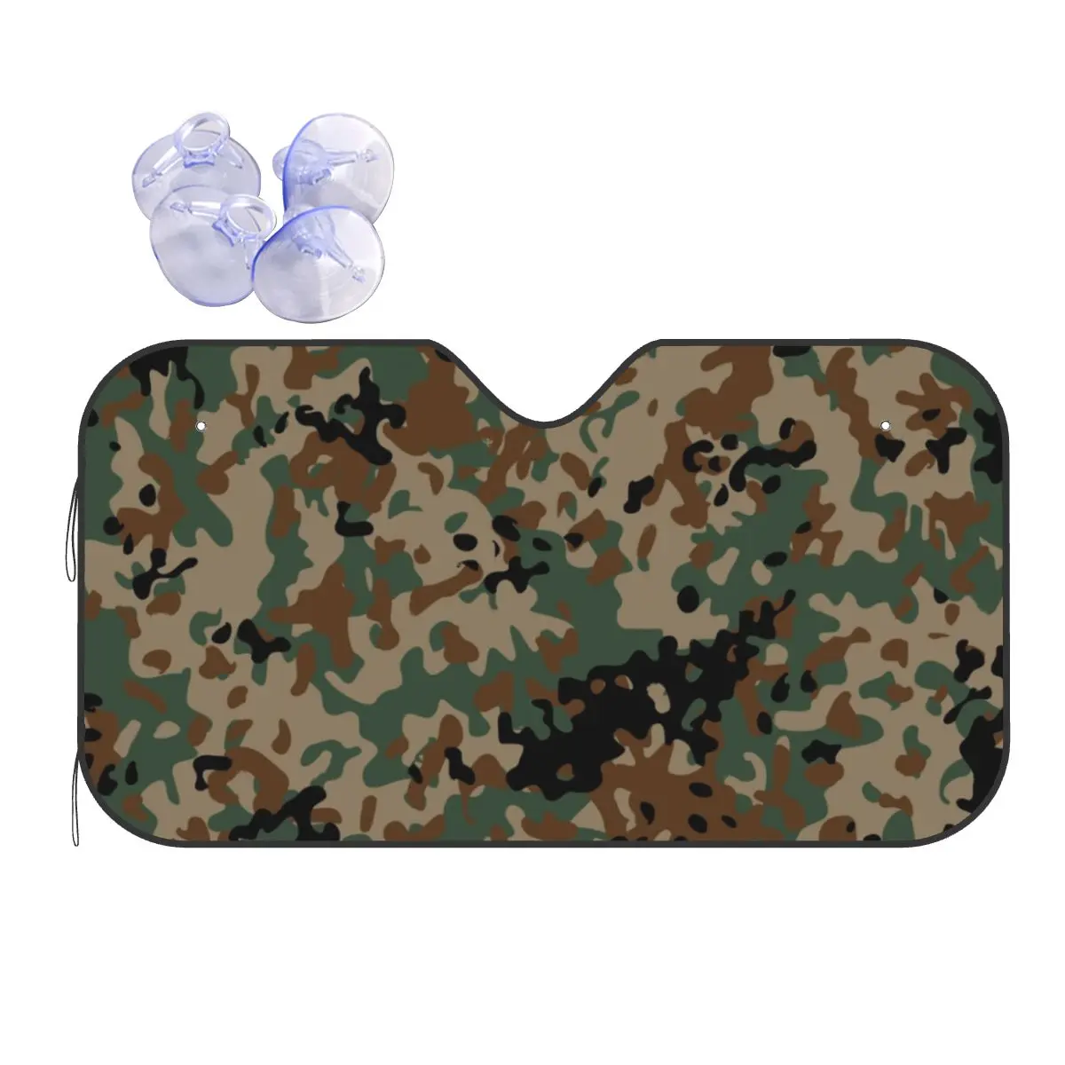 

Flecktarn Camouflage Windshield Sunshade Army Military Camo Awesome Car Front Windshield Car Sunshade Ice Shield Dust Protection