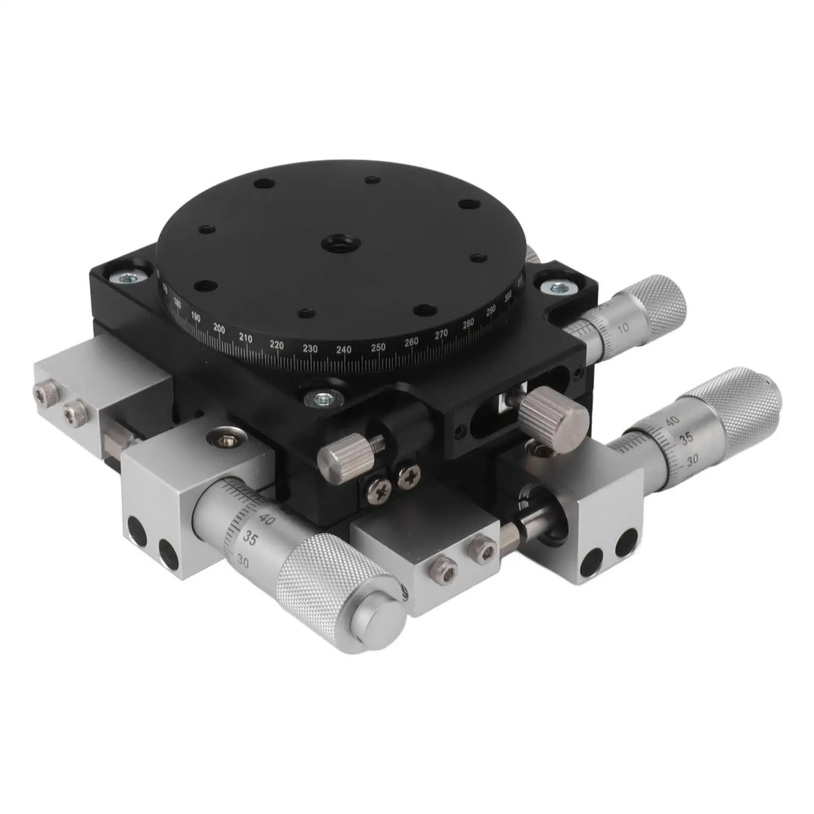 Adjustable Manual Linear Positioning Stage-High-Density Aluminum Tuning Platform for cnc with Strong Bearings