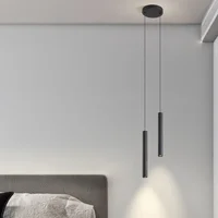 Minimalist Modern Spotlight Pendant Lights For Bedroom Dining Living Room Chandelier Long Tube Bedside Pendant Lamp Luminaires 1