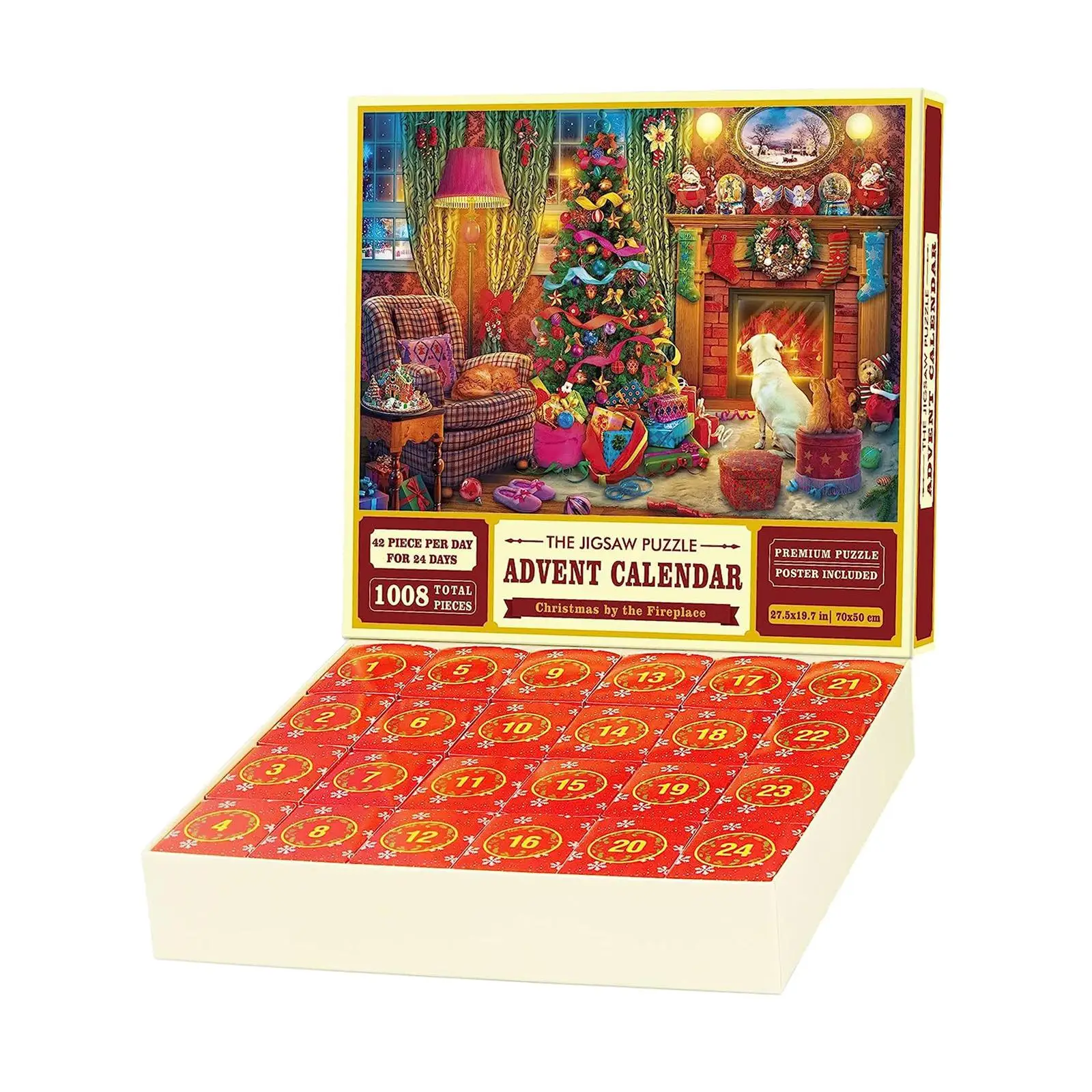 

Christmas Puzzle Advent Calendar Holiday Jigsaw Puzzle Set Table for