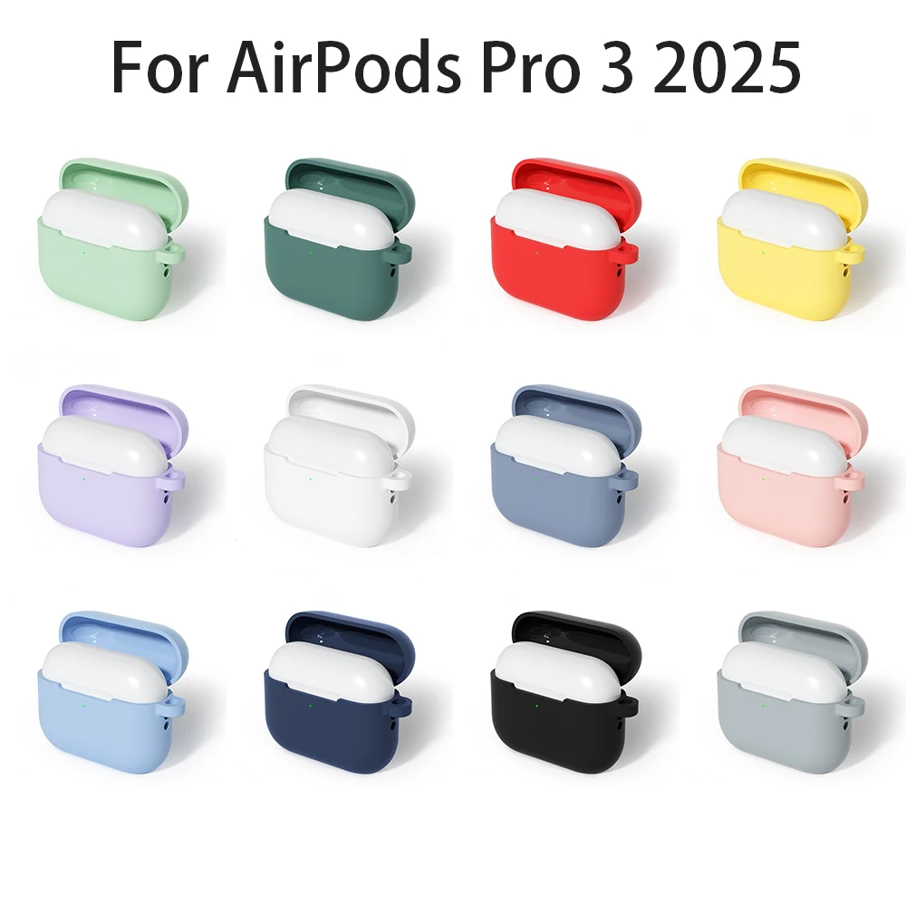 2025 New Case For Apple Airpods Pro 3 Cover Silicone Cases For