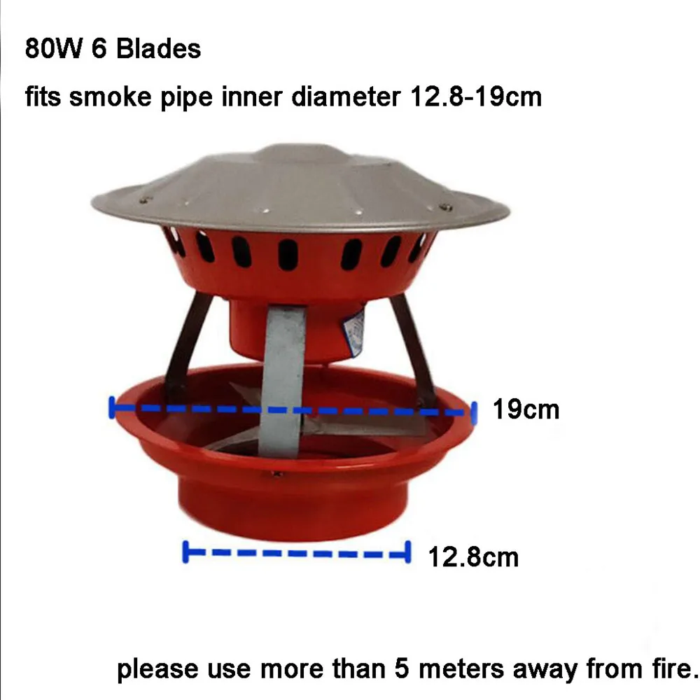 

Chimney Fan Household Chimney Smoking Device Stove Exhaust Smoke and Anti-smoke Induced Draft Fan