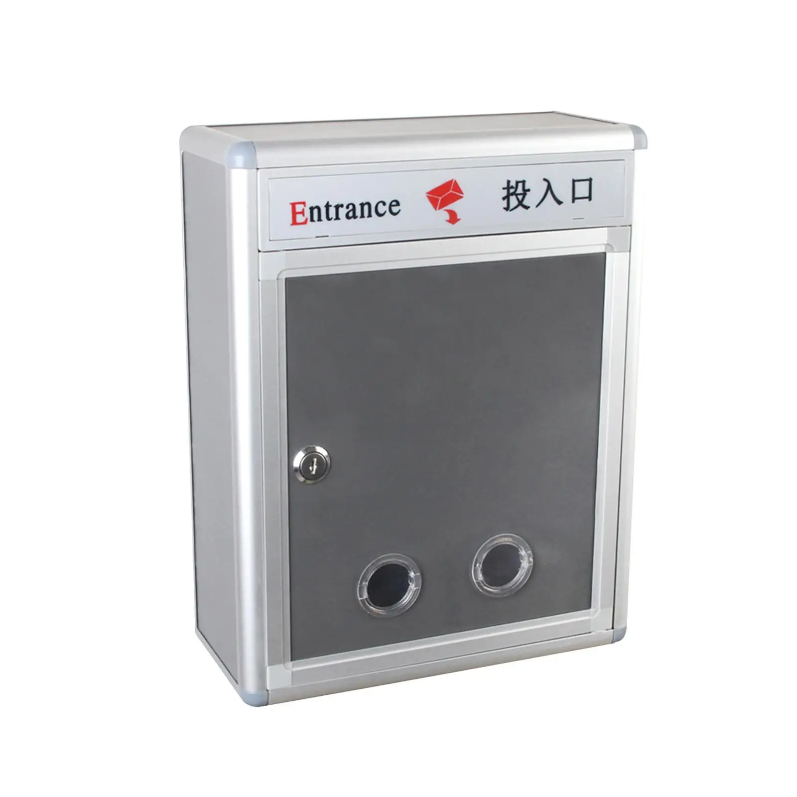 Suggestion Mail Box with Lock Organizer 26.5x12x33.5cm Multipurpose Drop Box Letter Post for Hotel Business Lightweight