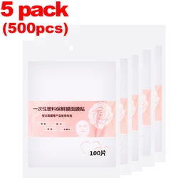 Disposable Transparent PE Full Face Beauty Mask Wrap (5pack)