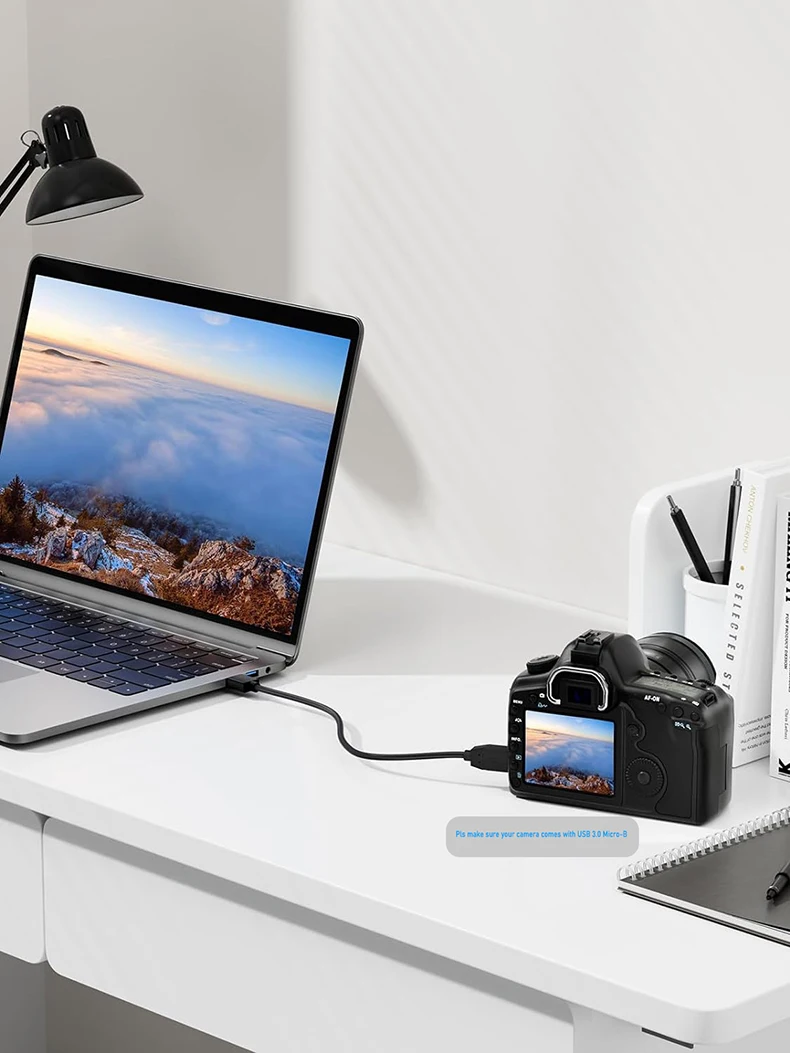 USB 3.0 - Micro-B Y 분배기 케이블 USB 3.0 A - Micro B Western Digital, Lacie, Toshiba Seagate용 외장형 하드 드라이브 케이블
