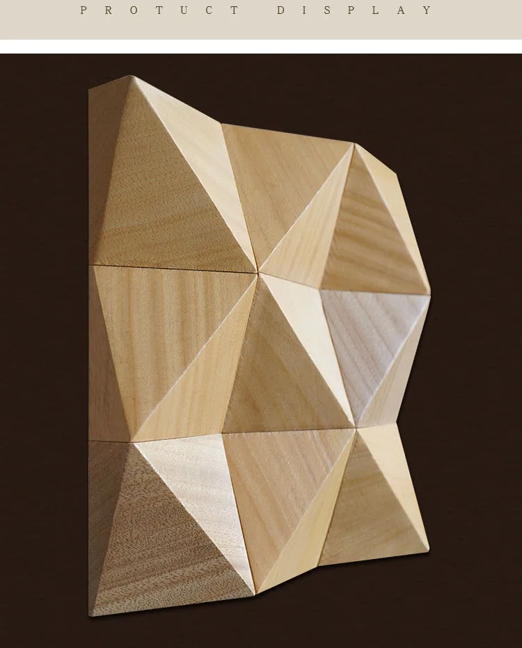 6 ชิ้นเพชรอะคูสติกแผงไม้ 30x30 เซนติเมตรความถี่ต่ํากับดักอะคูสติก Absorption Diffusion Board สําหรับบ้านพื้นหลัง 1