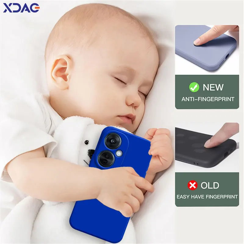Square Liquid Silicone Shockproof Phone Case - Soft Lens Protective Cover