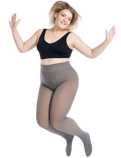 Womens Thermal Underwear Pants Fleece Lined High Waisted Leggings Keep Warm Winter Pant Tummy Control Yoga Hiking Running Tights - Image 3