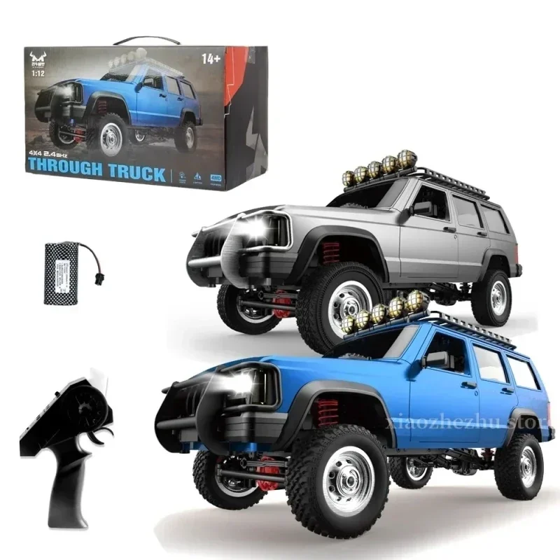 

New Remote Control Car Mn78 Full Scale Climbing Off-road Vehicle 1:12 Klein Blue Rc Modified Metal Drive Shaft Model Toy Gift