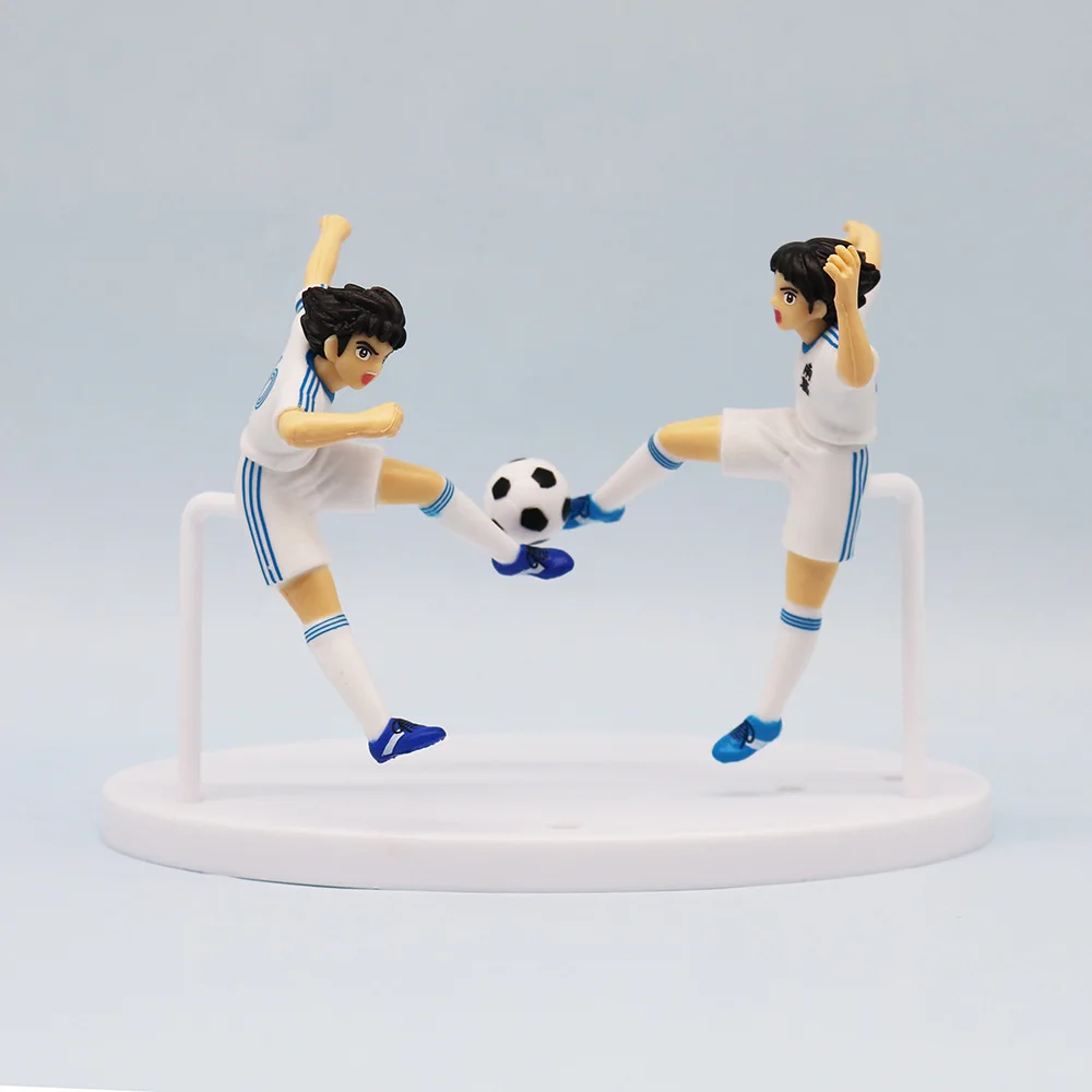 6 Pcs/Set Captain Tsubasa 10.5cm Figure Ozora Tsubasa Wakabayashi