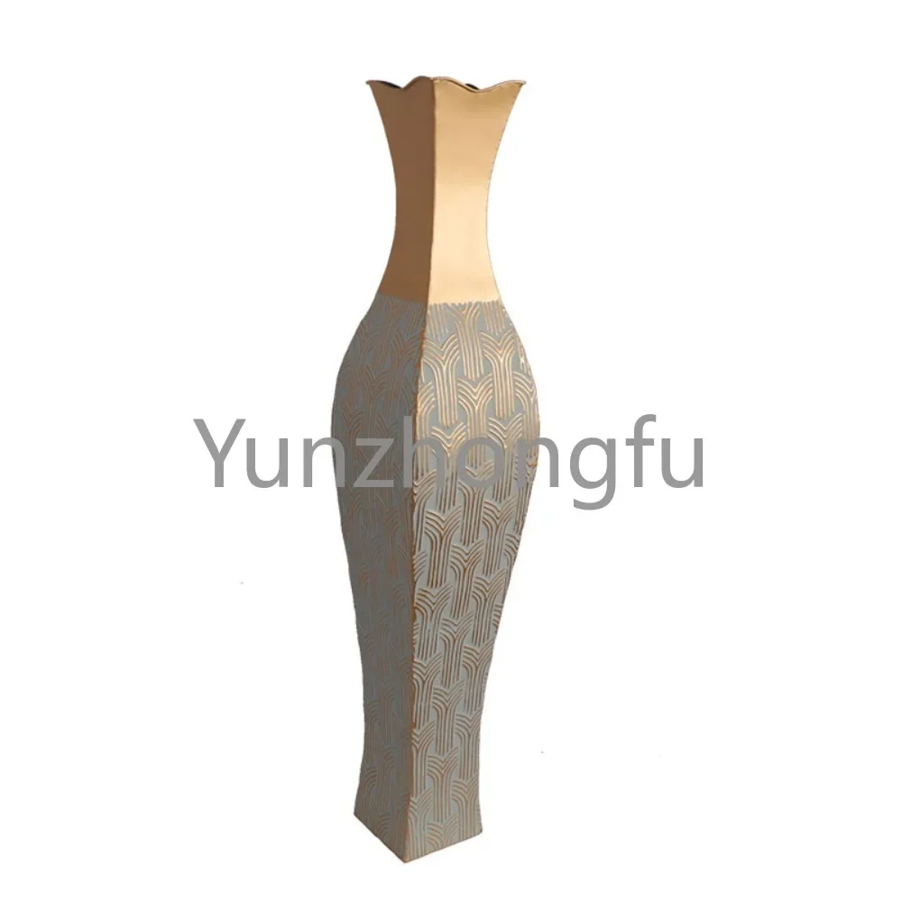 

Luxury Small Size Metal Creative Design Large Gold Flower Vases For Home Decor