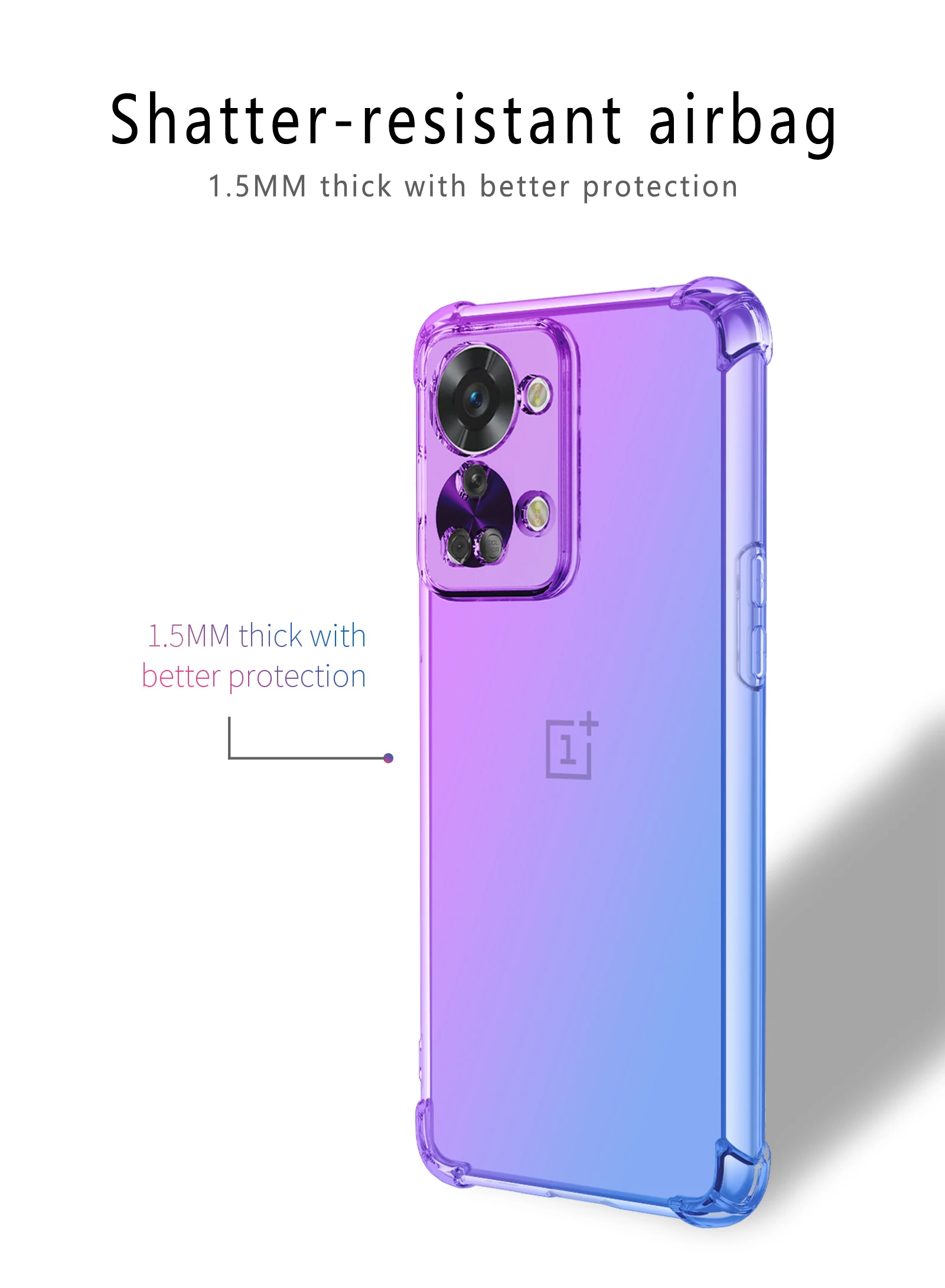 Фото Двойной градиент цвета для OnePlus Nord 2T Nord CE 3 чехол Nord CE 2 5G Nord CE 2 Lite 5G N300 N20, силиконовый чехол №5