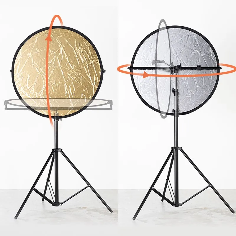 PRO Adjustable Direction Studio Photo Holder Bracket Swivel Head Reflector Disc Arm Support