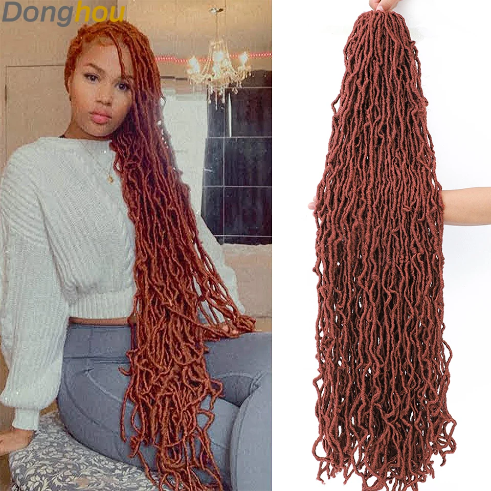 

Fausse Locks Crochet Braids Goddess Faux Locs Crochet Hair 36 24 18 Inch Dreadlocks Soft Locs Synthetic Braiding Hair For Women