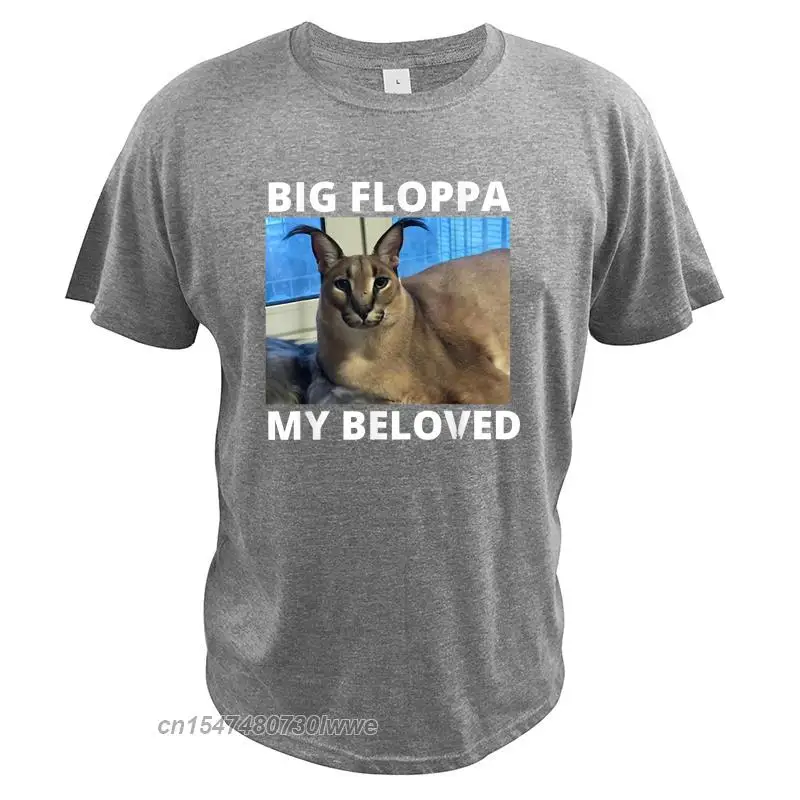 Big Floppa Is Calling Caracal Big Cat Floopa Memes T-Shirt