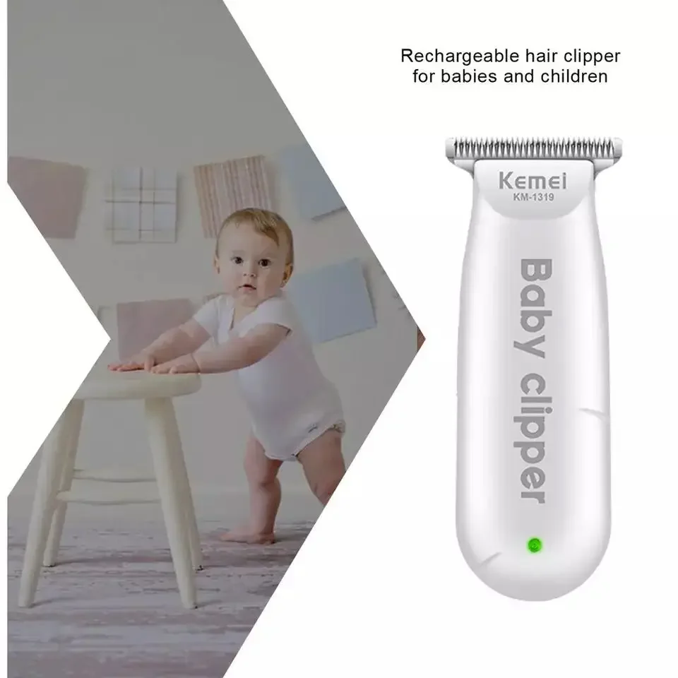 Kemei Rechargeable Electric Hair Clipper KM-1319 Baby Hair Trimmer Portable Household Clipper