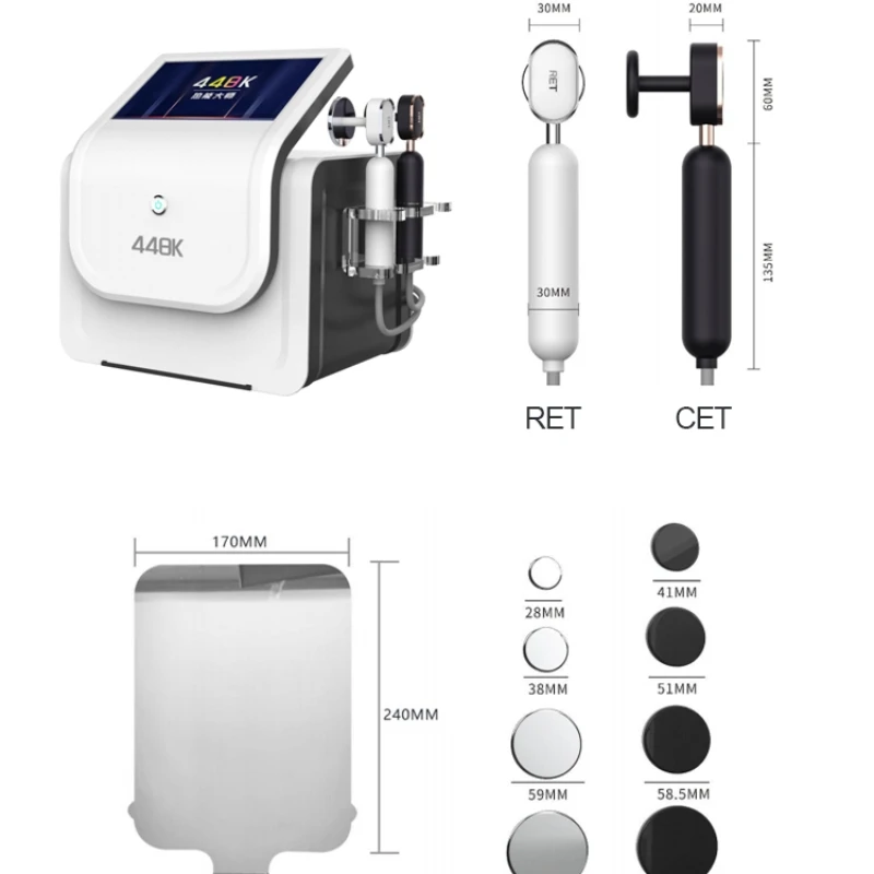 Cet Rf 단극성 Rf 기계, 무선 주파수 Tecar, 최신 Tecar, 3 in 1, 448khz