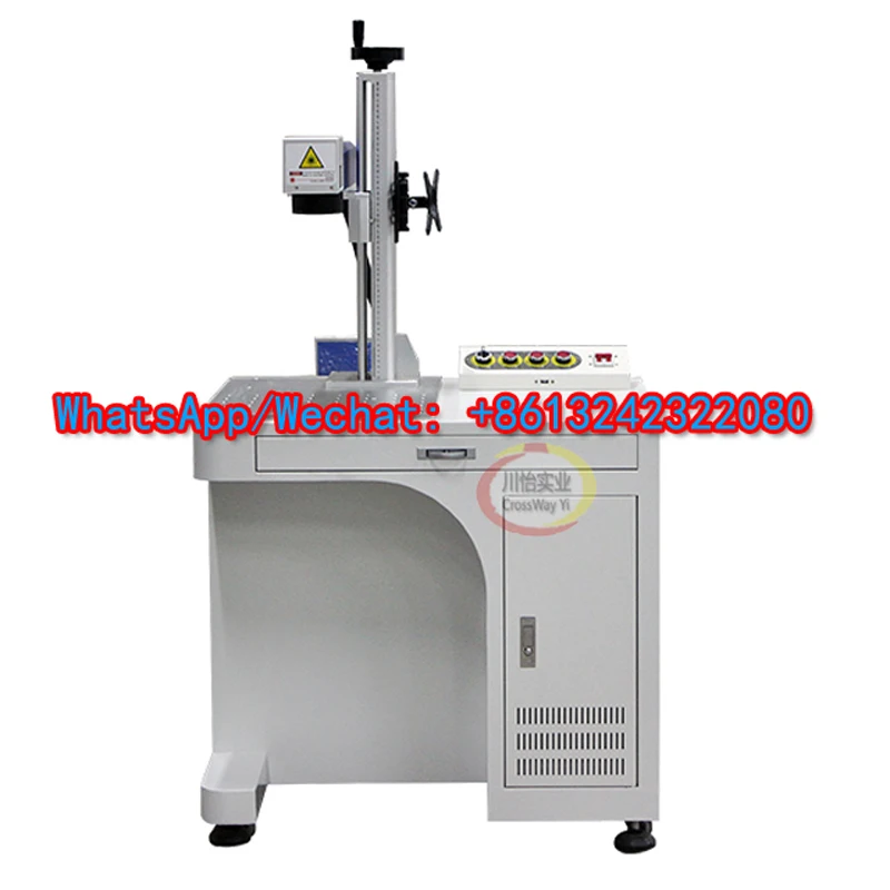 Raycus Jpt Metal Plastic Jewelry Gold Standing Table Fiber Laser Marking Machine 50W 30W 20W 4