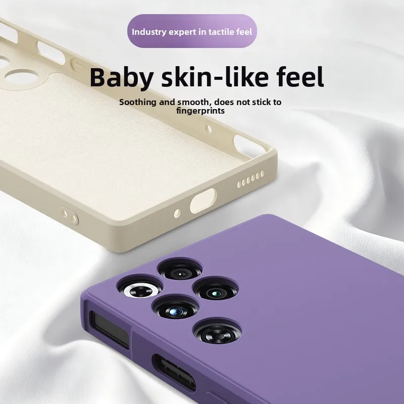 Liquid Silicone Matte Soft Case with Candy Color Finish and Camera Lens Protection