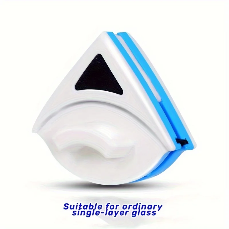 Window Cleaner Double-sided magnetic window cleaner Glass cleaning tool with a wiping cloth for single-pane windows 3-5mm thick.