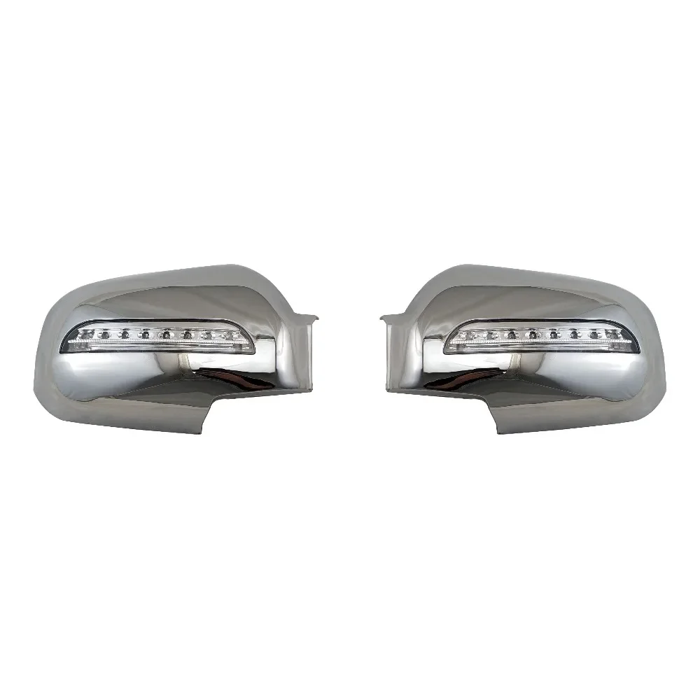 

Novel style Car accessories 2PCS for Hyundai Tucson 2006 2007 2008 2009 ABS Chrome plated door mirror covers with LED