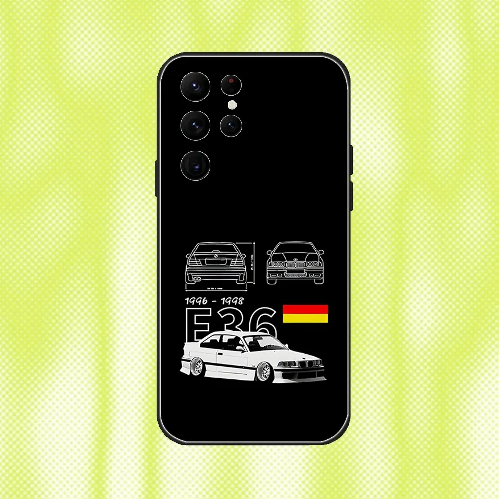 Vintage M3 E36 DTM-Inspired Phone Case - Black Soft Cover
