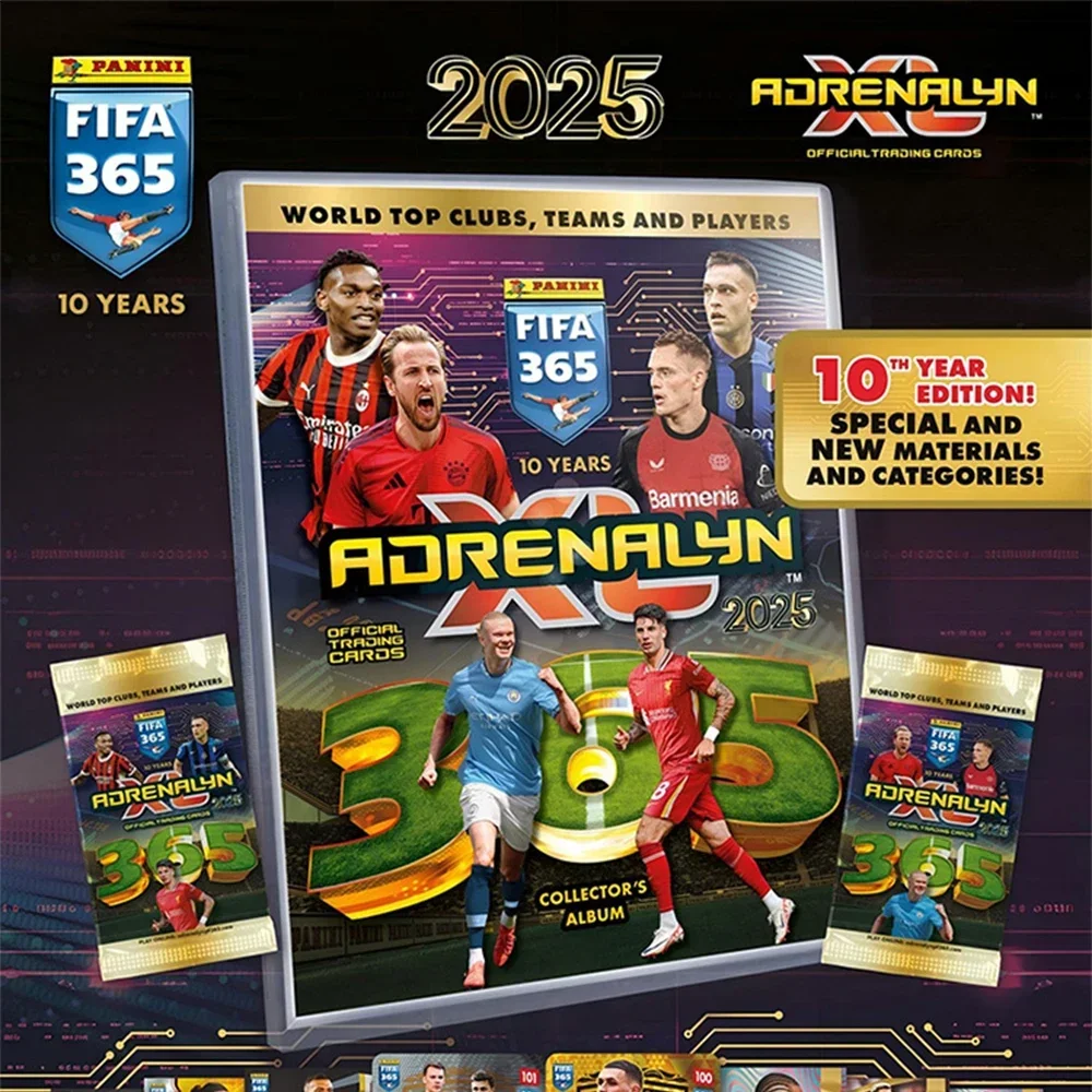 FIFA Collectible Cards Soccer Boys Holiday Gifts Panini 365 Refraction flash Blind box football trading cards collectible cards