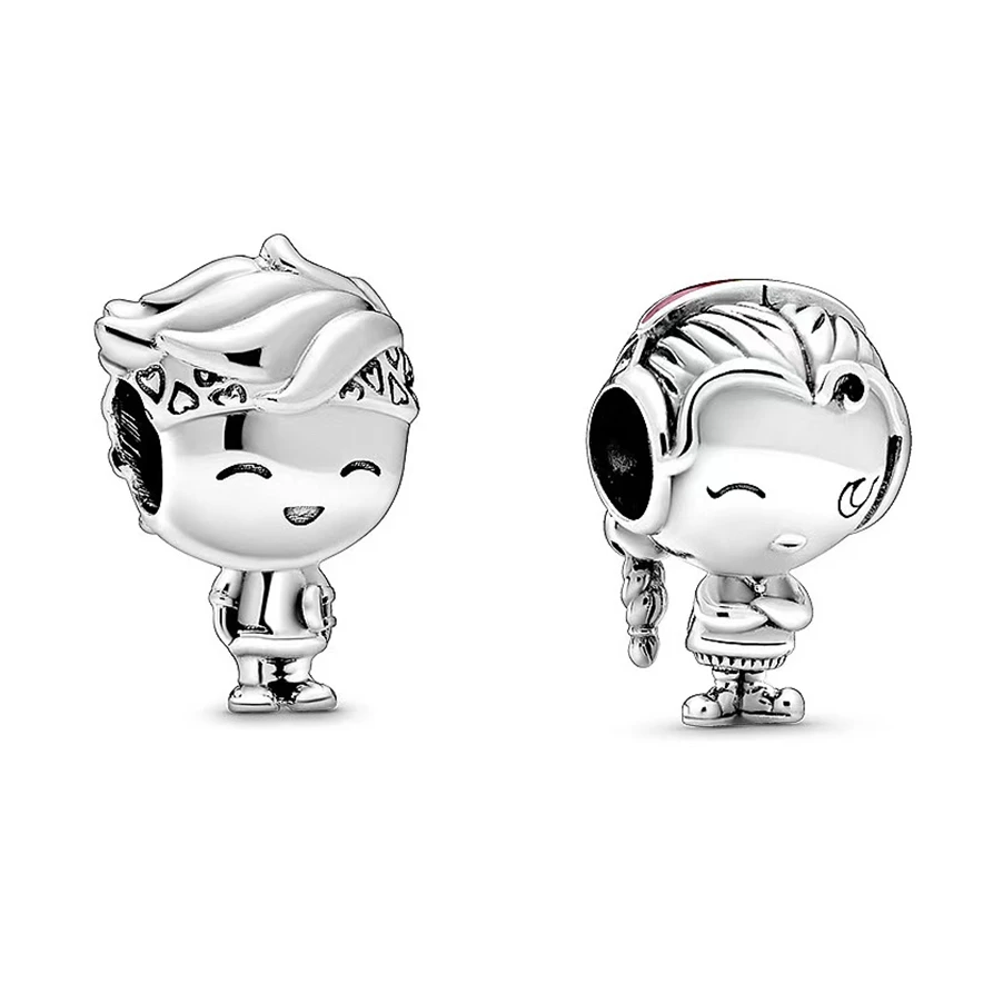 

Hot-selling Boy & Girl Teenager Charm Bead 925 Sterling Silver Fit Original Pandora Bracelet Bangle DIY Women Jewelry Gift